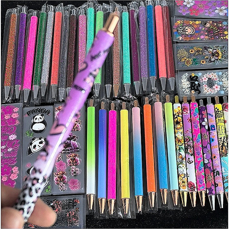 Wholesale Random 20/50/100pcs UV DTF Wraps & Cartoon Random Bookmark Stickers